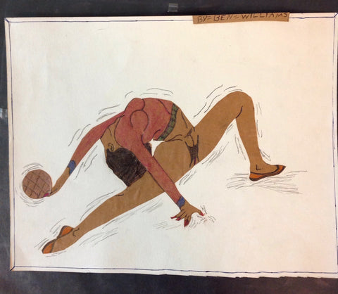Alabama Folk Artist  Ben Williams drawing
