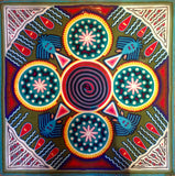 Huichol Yarn Painting  - Eligio Carillo - Anton Haardt Gallery