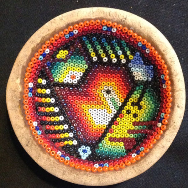 Huichol - Scorpion Beaded Cup